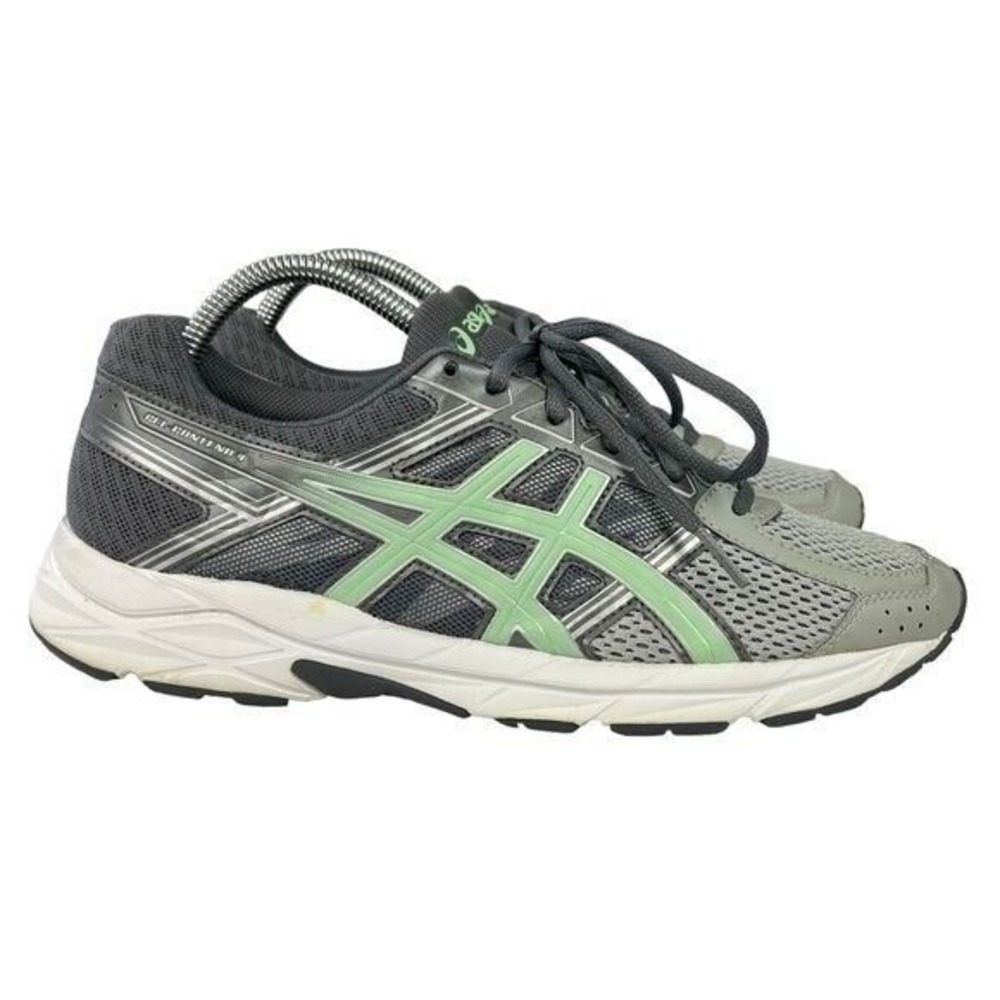 ASICS Gel Contend 4 Gray Mint Athletic Performance Running Walking Women 9.5